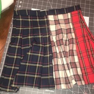 Zara kids size 11–12 plaid skirt.